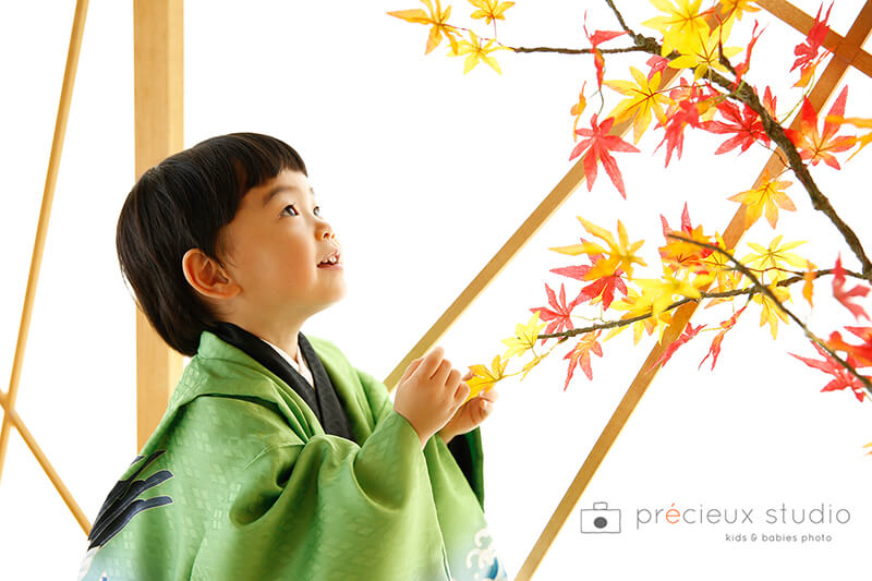 男の子の七五三 753 3歳もお祝いする おすすめの着物は こども写真館プレシュスタジオ 貸切型 データお渡し一軒家スタジオ お宮参り 卒業袴 七五三撮影に