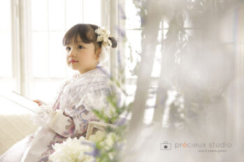 3歳女の子の七五三スタジオ写真撮影