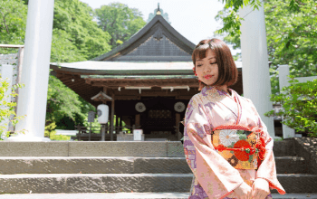 プレシュスタジオ鎌倉鶴岡八幡宮前店限定 神社出張撮影 成人式振袖