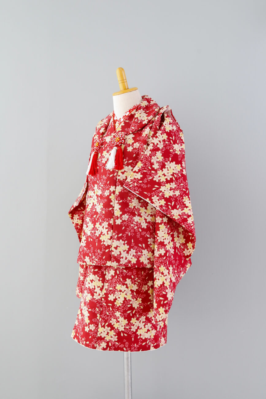 3才女の子向け七五三お出かけ用着物レンタル こども写真館プレシュスタジオ 貸切型 データお渡し一軒家スタジオ お宮参り 卒業袴 七五三撮影に