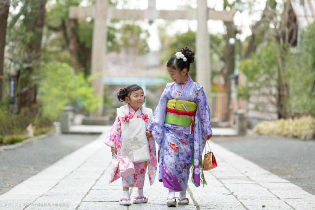 神社で出張撮影 姉妹で七五三詣り