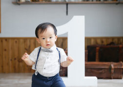 １歳のお誕生日の記念写真撮影 ファーストバースデーフォト