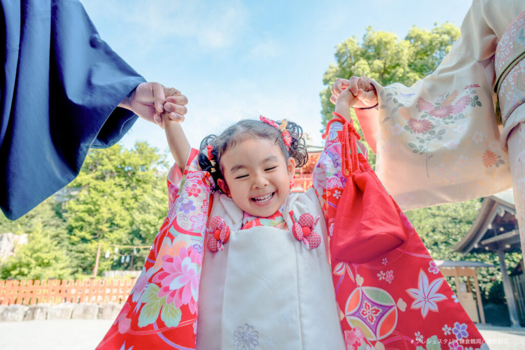 3歳の七五三の神社出張撮影 鎌倉鶴岡八幡宮