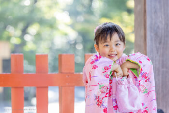 3歳の七五三の神社出張撮影 鎌倉鶴岡八幡宮