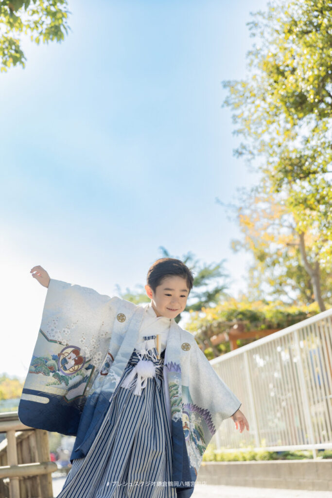 5歳の七五三の神社出張撮影 鎌倉鶴岡八幡宮