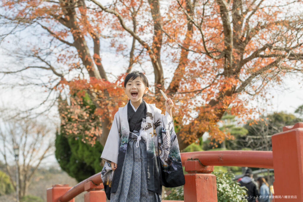 5歳の七五三の神社出張撮影 鎌倉鶴岡八幡宮