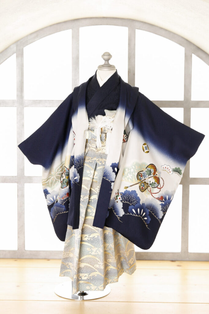 5歳男の子の七五三レンタル着物・羽織袴 プレシュスタジオ西宮夙川店