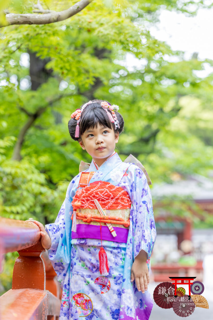鎌倉に七五三出張撮影 7歳の女の子