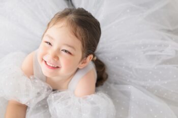 プリンセスドレスで3歳の七五三写真撮影 プレシュスタジオ横浜港北店 et Fleur