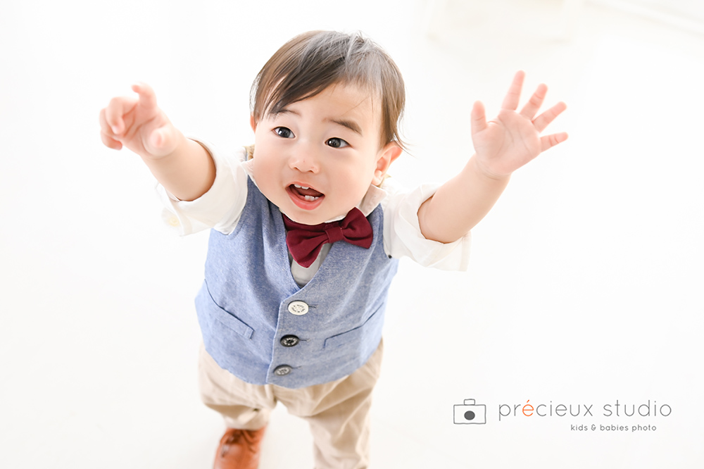 男の子の１歳のお誕生日記念写真