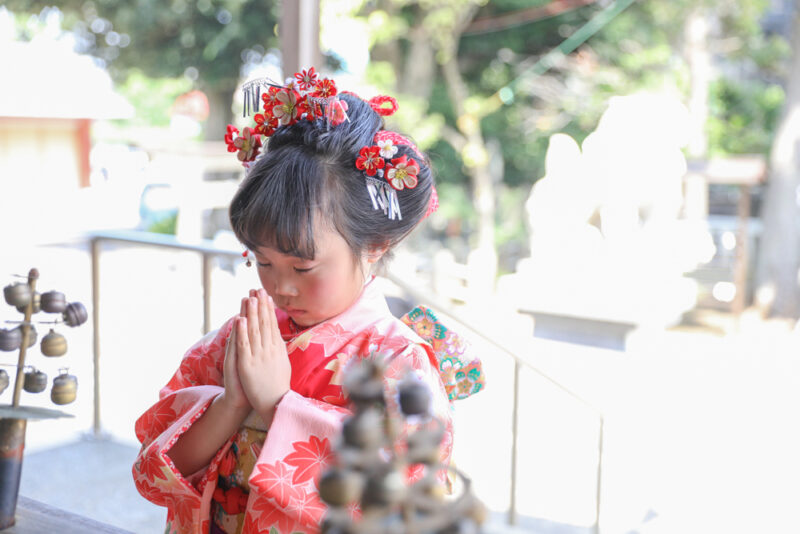 神社に七五三参り 出張撮影
