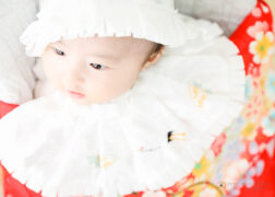 女の子のお宮参り記念写真