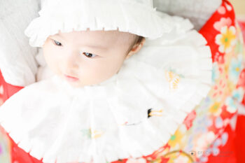 女の子のお宮参り記念写真
