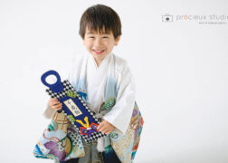 かっこいい着物で5歳の七五三写真撮影
